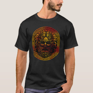 Zeus antika sköld konsttryck t shirt