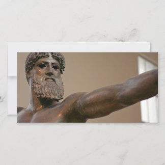 Zeus bronze-statyn i Aten Grekland