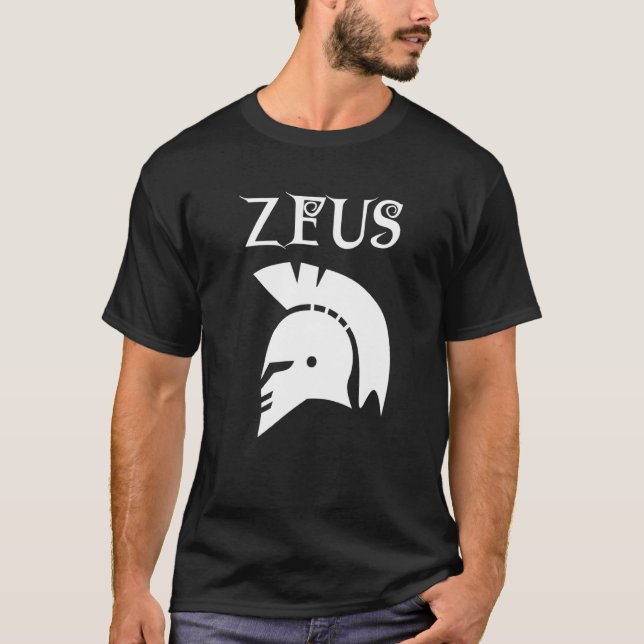 Zeus Costume Simple Classic Grec God Workout Zeus T Shirt (Framsida)