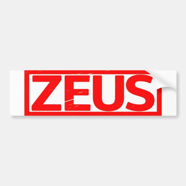 Zeus Frimärke Bildekal (Framsidan)