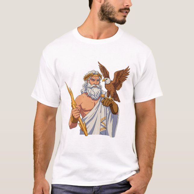 Zeus god of the sky t shirt (Framsida)