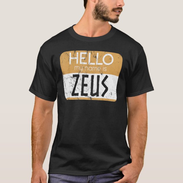 Zeus Greek Mythology Ancient Greek God Greek Mytho T Shirt (Framsida)