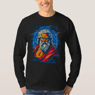 Zeus grekisk mytologi gud över blixten t shirt