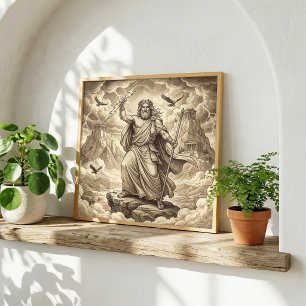 Zeus Grekisk mytologi Poster