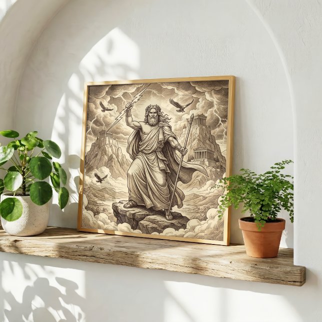 Zeus Grekisk mytologi Poster (Skapare uppladdad)