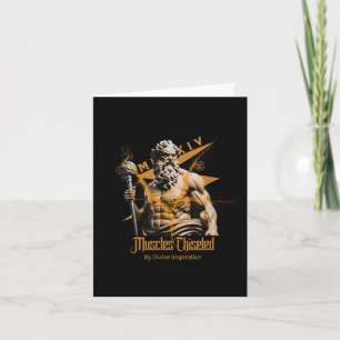 Zeus Grekiska Gudar Åska Mytologi Gym Fitness Moti Kort