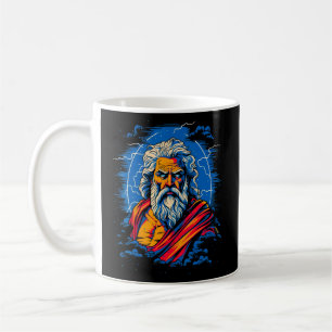 Zeus grekiska Mythologigud för blixten Kaffemugg