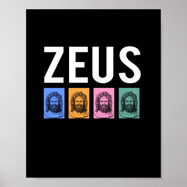 Zeus grekiska Mythology Poster (Framsidan)