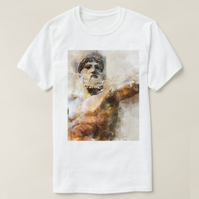 Zeus gud av Thunder Grekisk mytologi - Jupiter T Shirt (Design framsida)
