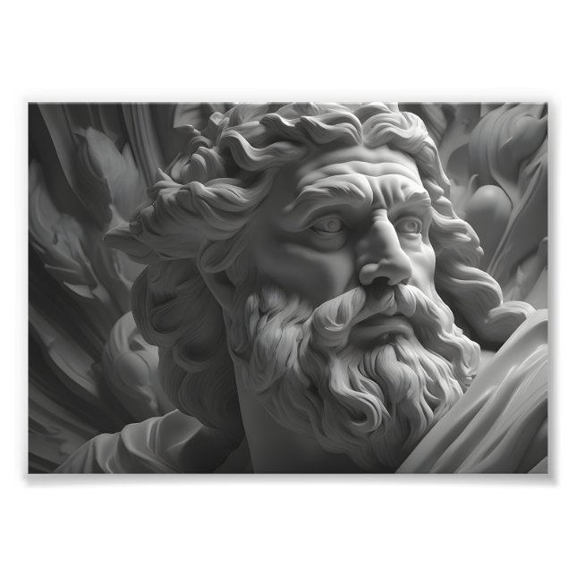 Zeus gud fototryck (Framsidan)