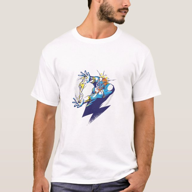 Zeus Gud - Tecknad Design T Shirt (Framsida)