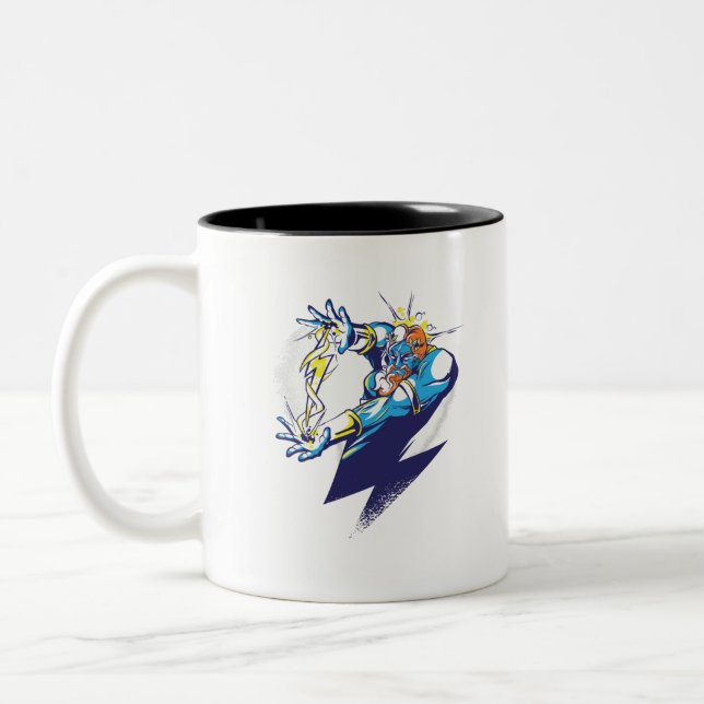 Zeus Gud - Tecknad Design Två-Tonad Mugg (Vänster)