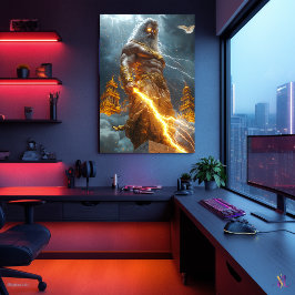 Zeus, himmels kung - Åskans gud Poster