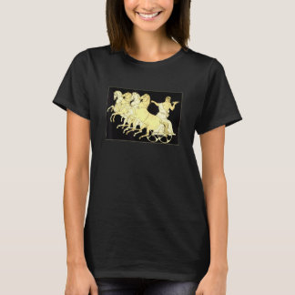 Zeus i vagn med åska och hästar t shirt