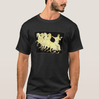 Zeus i vagn med åska och hästar t shirt