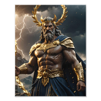 Zeus Jupiter Roman God Fototryck
