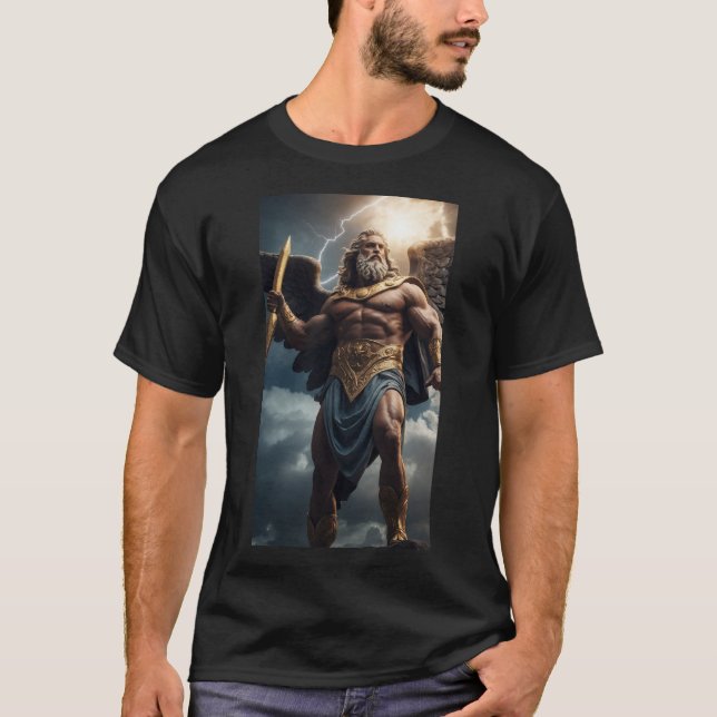Zeus - Linjalen vid Olympus-berget T Shirt (Framsida)