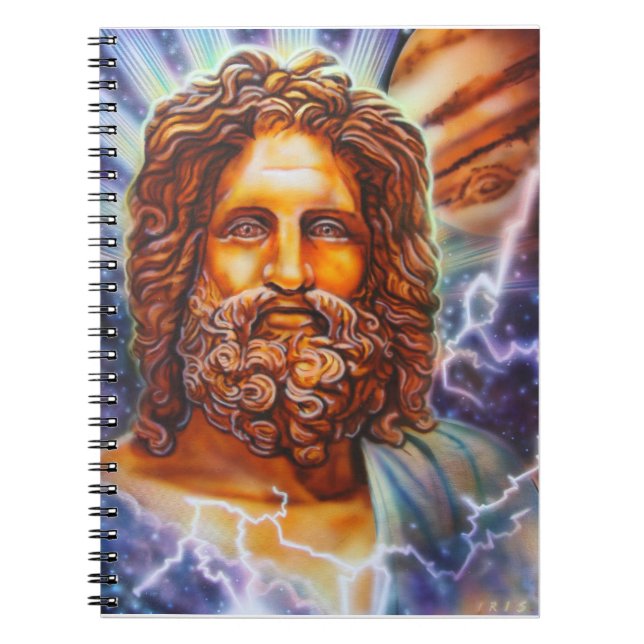 Zeus Notebook Anteckningsbok Med Spiral (Framsidan)