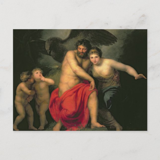 Zeus och Hera på berget Ida, 1775 Vykort (Framsida)