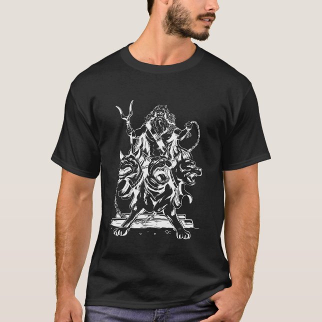 Zeus och Hundar Mythology Gud Cute Funny col T Shirt (Framsida)