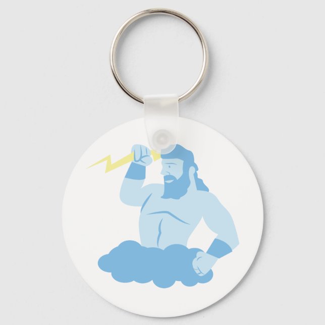 Zeus och Lyktning Nyckelring (Framsida)
