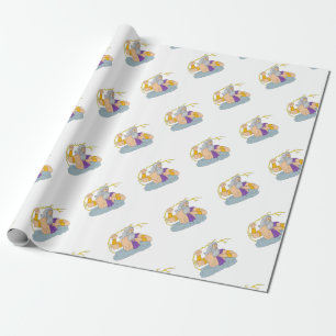 Zeus som hanterar Thunderboltblixtteckningen Presentpapper
