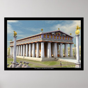 Zeus Temple i Olympia Poster