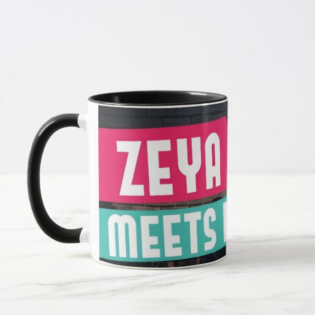 Zeya möter NY-mugg Mugg (Vänster)