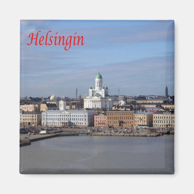 zFI004 HELSINKI HELSINGIN, Finland, Fridge Magnet (Framsidan)