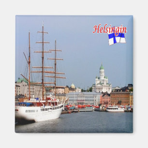 zFI008 HELSINKI panorama, Finland, Frankrike Magnet