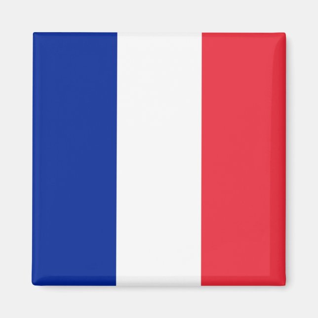 zFR001-FLAGGA Fransk, Frankrike, Fridge Magnet (Framsidan)