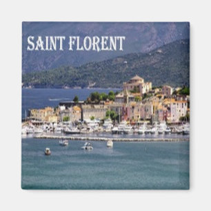 zFR009 SAINT FLORENT, Korsika, Fridge Magnet