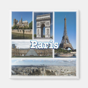zFR032 TOUR EIFFEL, Paris, Frankrike, Fridge Magnet
