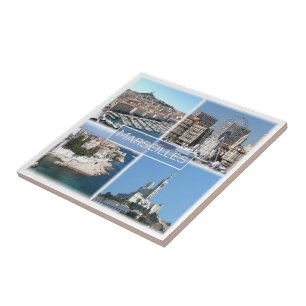 zFR035 MARSEILLES, Frankrike, Kakelplatta