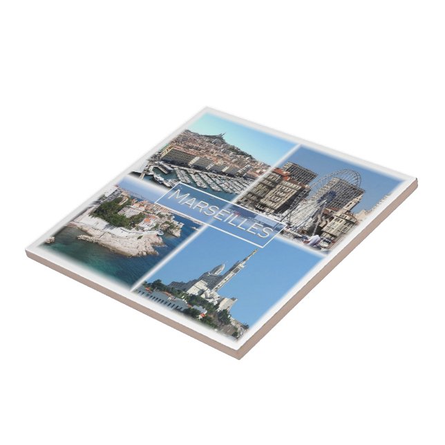 zFR035 MARSEILLES, Frankrike, Kakelplatta (Sidan)