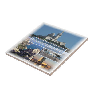 zFR037 MARSEILLES, Frankrike, Kakelplatta