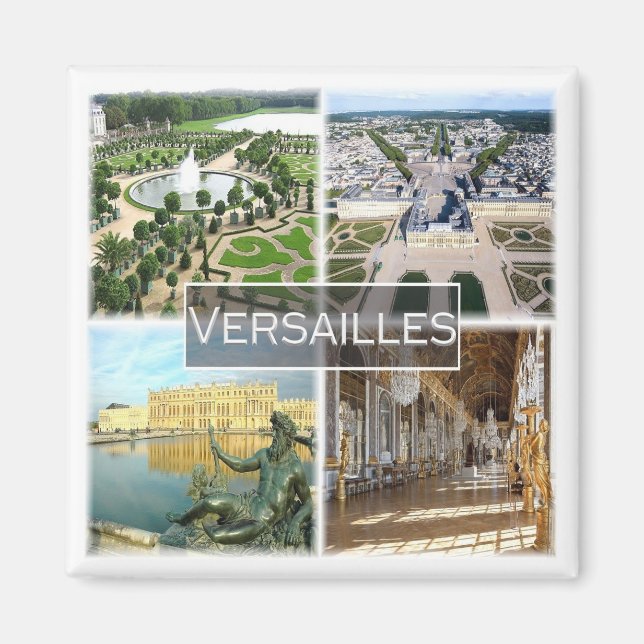 zFR042 VERSAILLES Palace, Frankrike, Fridge Magnet (Framsidan)