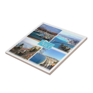 zFR045 NICE, Provence, Frankrike Kakelplatta