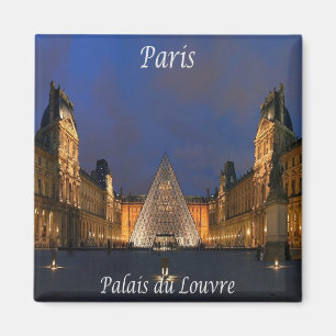 zFR052 PARIS, Louvre Palace, Frankrike, Fridge Magnet