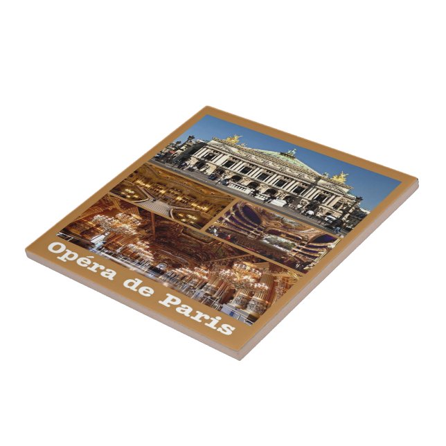 zFR053 OPERA HOUSE, Paris, Frankrike, Kakelplatta (Sidan)