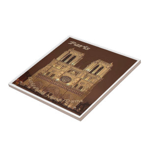 zFR061 NOTRE DAME Paris, Frankrike, Kakelplatta