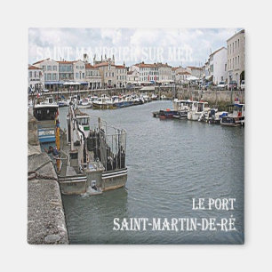 zFR071 SAINT-MARTIN-DE-RÉ LE POR, Fransk Riviera, Magnet