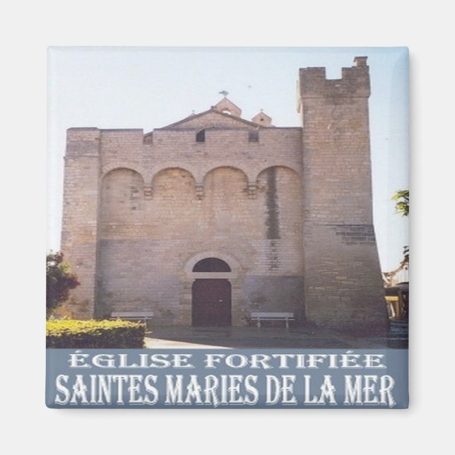 zFR074 SAINTES-MARIES-DE-LA-MER, Fransk Riviera, Magnet (Framsidan)