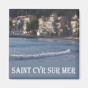 zFR076 SAINT-CYR-SUR-MER, Fransk Riviera, Fridge Magnet