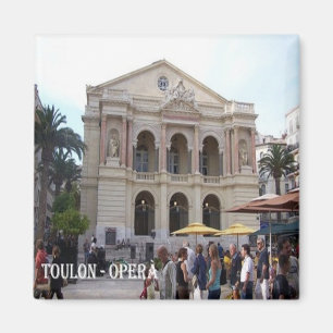 zFR077 TOULON-OPERA, Fransk Riviera, Fridge Magnet