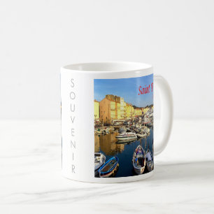 zFR078 SAINT TROPEZ Fransk Riviera, Frankrike, Kaffemugg