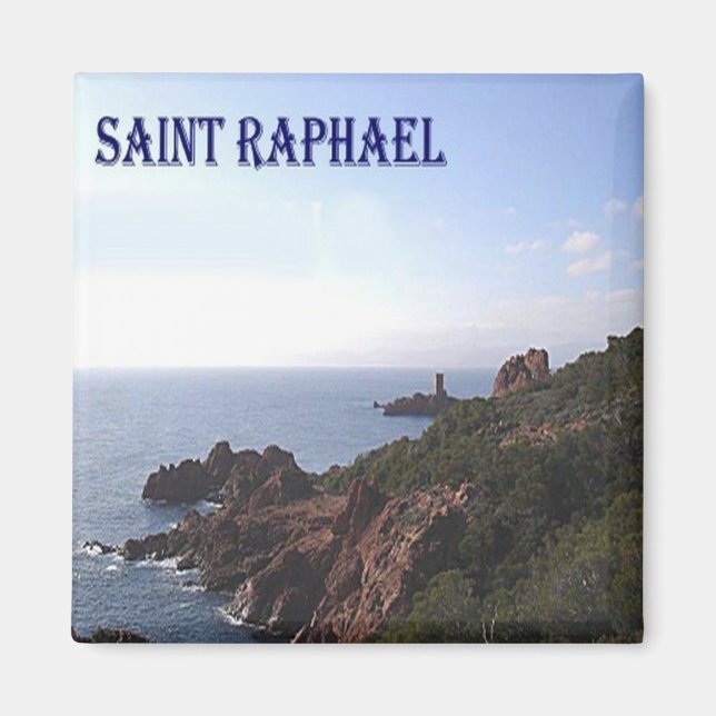 zFR080 SAINT RAPHAEL, Fransk Riviera, Fridge Magnet (Framsidan)
