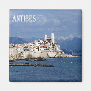zFR107 ANTIBES Fransk Riviera, Frankrike, Fridge Magnet