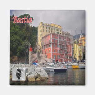 zFR126 BASTIA panorama, Korsika, Fridge Magnet