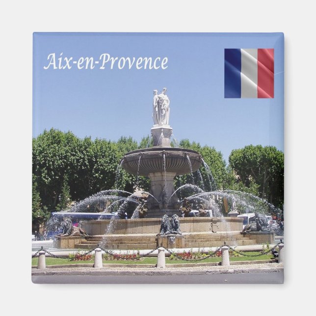 zFR141 AIX EN PROVENCE, Frankrike, Fridge Magnet (Framsidan)